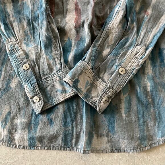 Anthropologie Pilcro Shirt Womens Size XS Tie Dye Long Sleeve Button Up - Picture 4 of 11